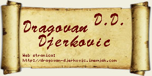 Dragovan Đerković vizit kartica